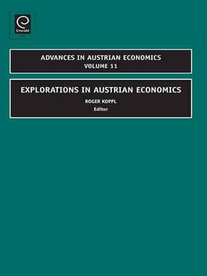 cover image of Advances in Austrian Economics, Volume 11